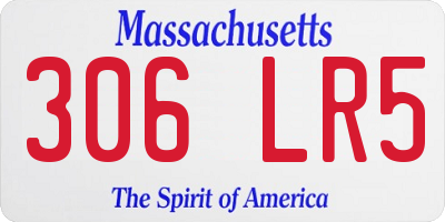 MA license plate 306LR5