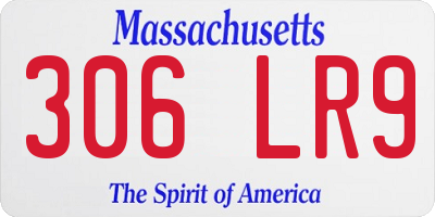 MA license plate 306LR9