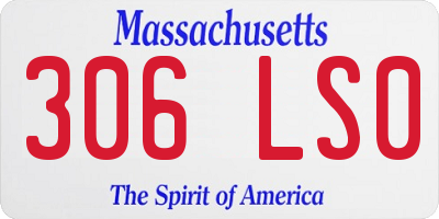 MA license plate 306LS0