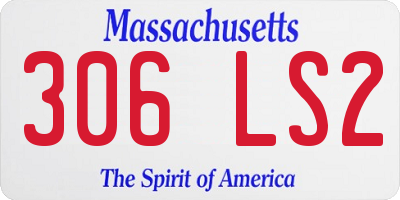 MA license plate 306LS2