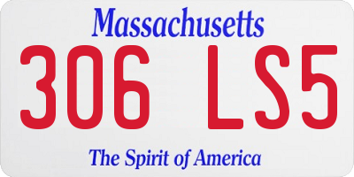 MA license plate 306LS5