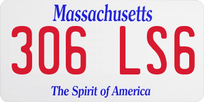 MA license plate 306LS6
