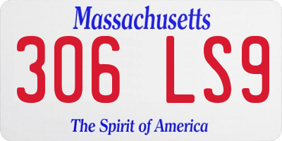 MA license plate 306LS9