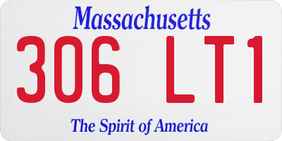 MA license plate 306LT1