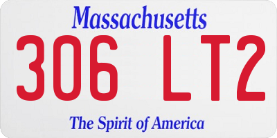 MA license plate 306LT2
