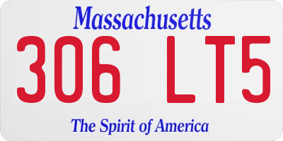 MA license plate 306LT5