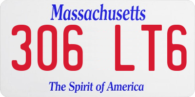 MA license plate 306LT6