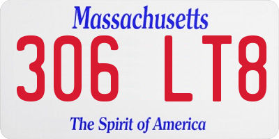 MA license plate 306LT8