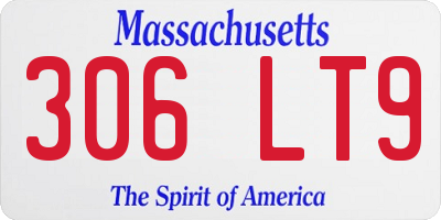 MA license plate 306LT9