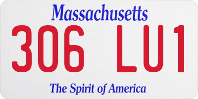 MA license plate 306LU1