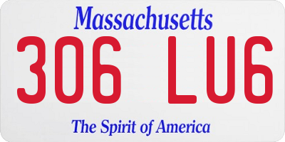 MA license plate 306LU6