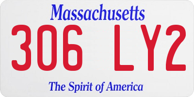 MA license plate 306LY2