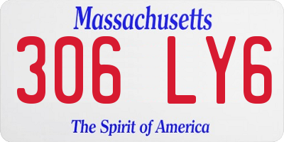 MA license plate 306LY6