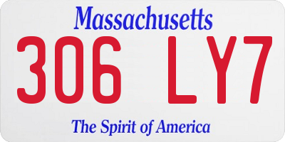 MA license plate 306LY7