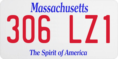 MA license plate 306LZ1