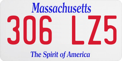 MA license plate 306LZ5