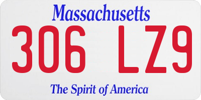 MA license plate 306LZ9