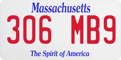 MA license plate 306MB9
