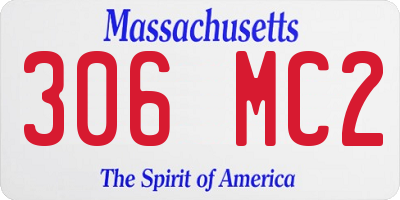 MA license plate 306MC2