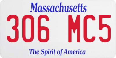 MA license plate 306MC5
