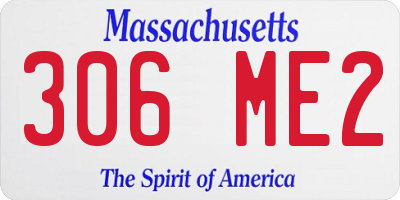 MA license plate 306ME2