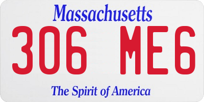 MA license plate 306ME6