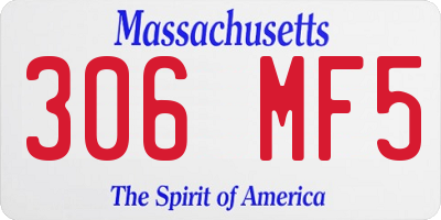 MA license plate 306MF5