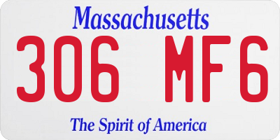 MA license plate 306MF6