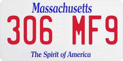 MA license plate 306MF9