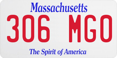 MA license plate 306MG0