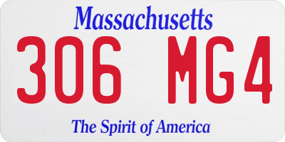 MA license plate 306MG4