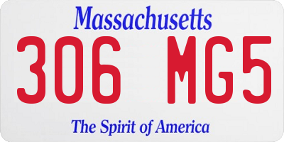 MA license plate 306MG5