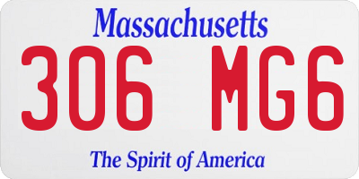 MA license plate 306MG6