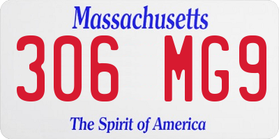 MA license plate 306MG9