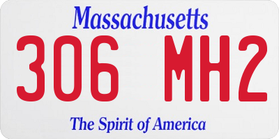 MA license plate 306MH2