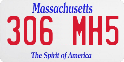 MA license plate 306MH5