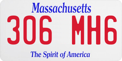 MA license plate 306MH6