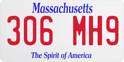 MA license plate 306MH9