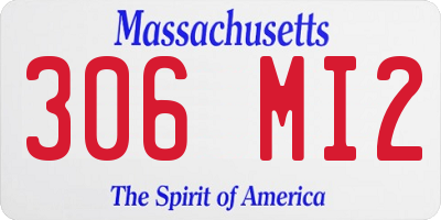 MA license plate 306MI2