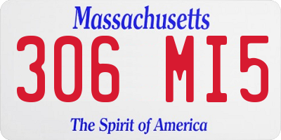 MA license plate 306MI5