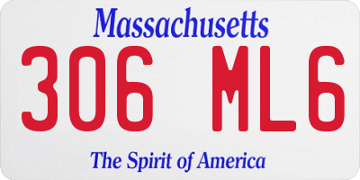 MA license plate 306ML6