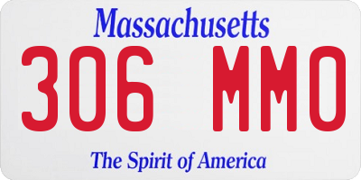MA license plate 306MM0