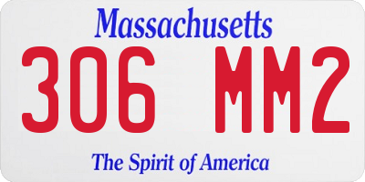 MA license plate 306MM2