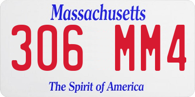 MA license plate 306MM4
