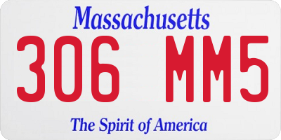 MA license plate 306MM5