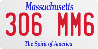 MA license plate 306MM6