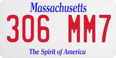 MA license plate 306MM7