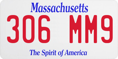 MA license plate 306MM9