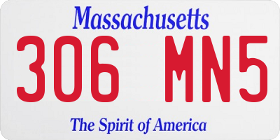 MA license plate 306MN5