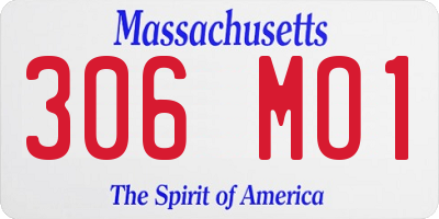 MA license plate 306MO1